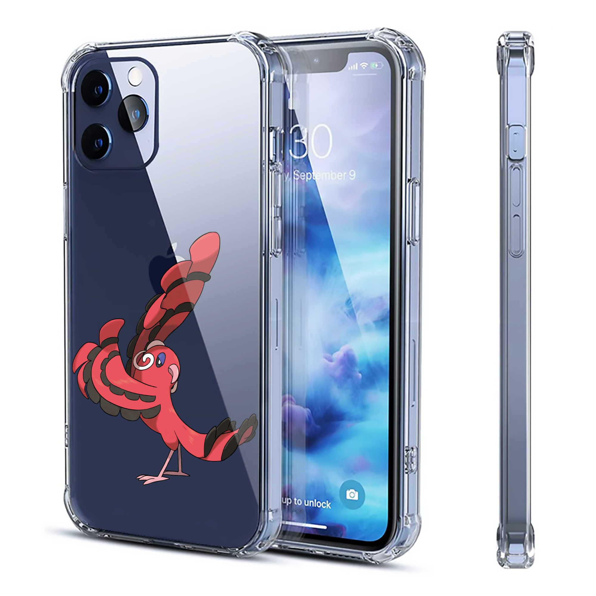 （画像用） ポケットモンスター Pokémon 【iPhone 12シリーズ対応】透明スマホケース（クリアソフトケース）